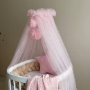 Baldachin patut bebe roz deschis